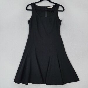 Ann Taylor LOFT Dress Womens 4 Black Flare A Line Skater Sleeveless Cocktail